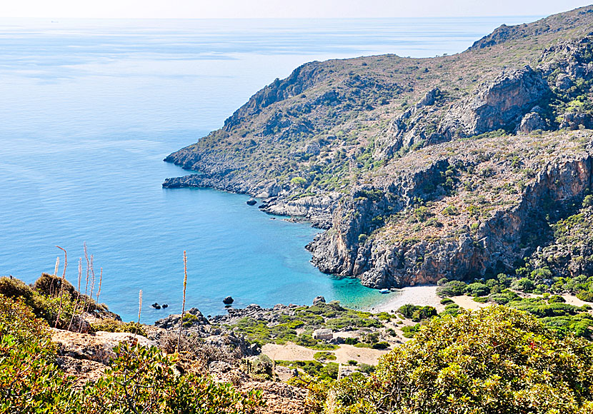 Vandra till okända stränder på södra Kreta. 