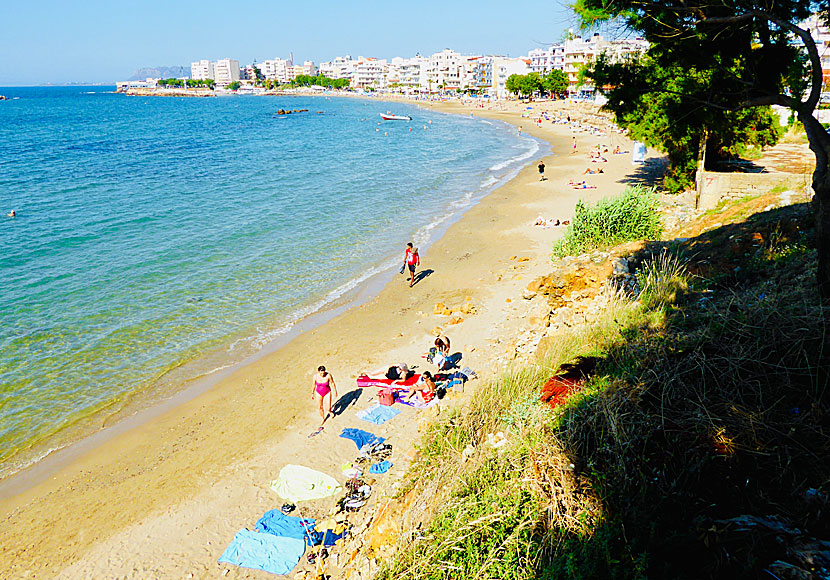 Nea Chora beach är en av norra Kretas bästa stränder. 