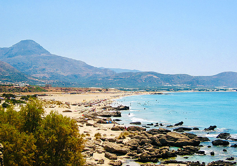 Falassarna beach på Kreta.