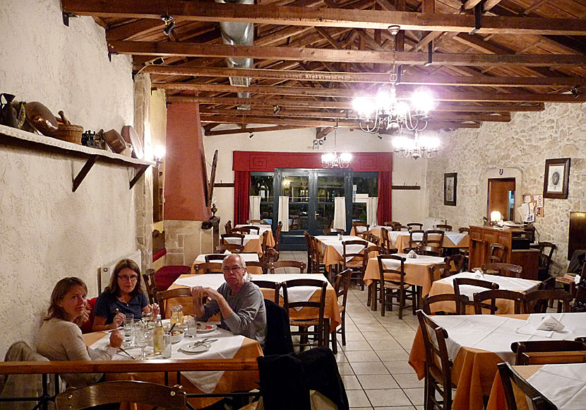 Restaurant Lykastos är en av många mycket bra restauranger i Archanes. 