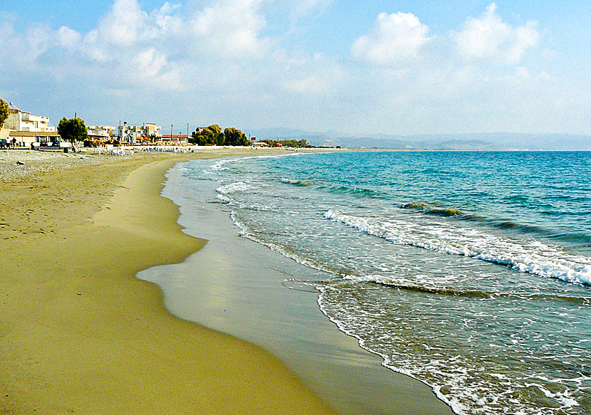 Kokkinos Pyrgos beach när Matala på södra Kreta.