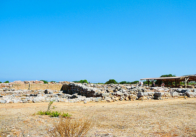 Minoiska palatset Malia Palace på Kreta.