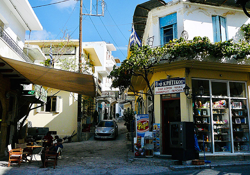 Restauranger och tavernor i Ano Viannos på Kreta. 