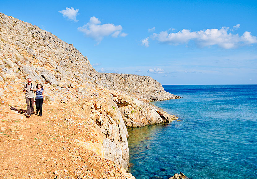 Bra snorkling i Kato Zakros på Kreta.