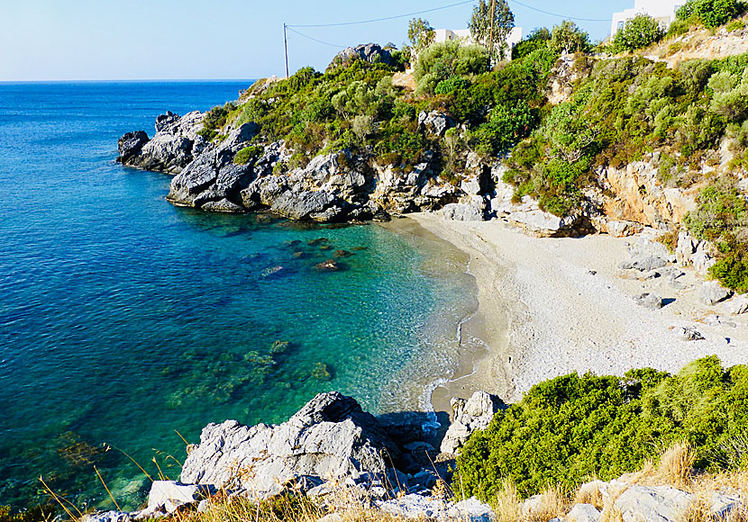 Fotinari beach som ligger nära Souda beach och Plakias på södra Kreta. 