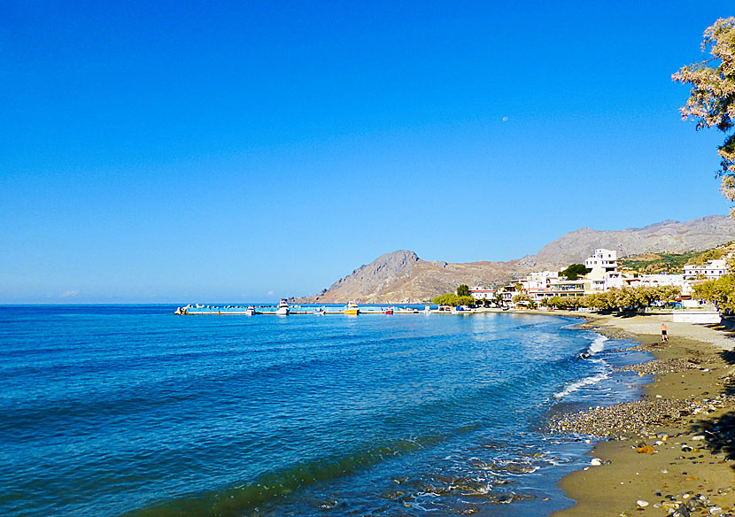 Hamnen i Plakias på Kreta.