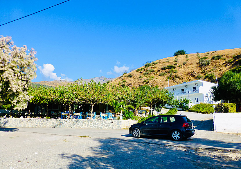 Taverna vid Koraka beach. Kreta.