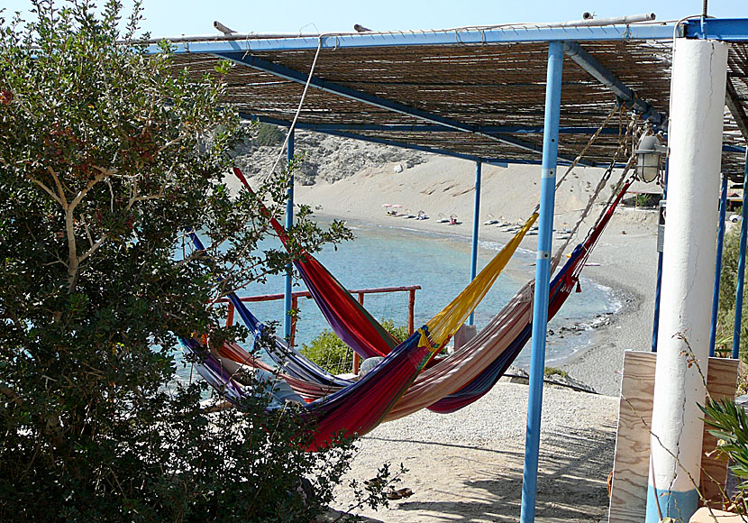 Sola, bada, slöa och ligga i hängmattan och läsa böcker i Agios Pavlos på södra Kreta.