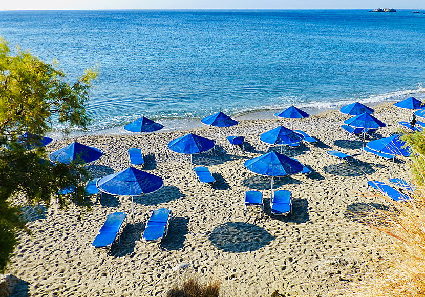 Från Souda beach på Kreta kan man simma i Libyska havet ända till Egypten.