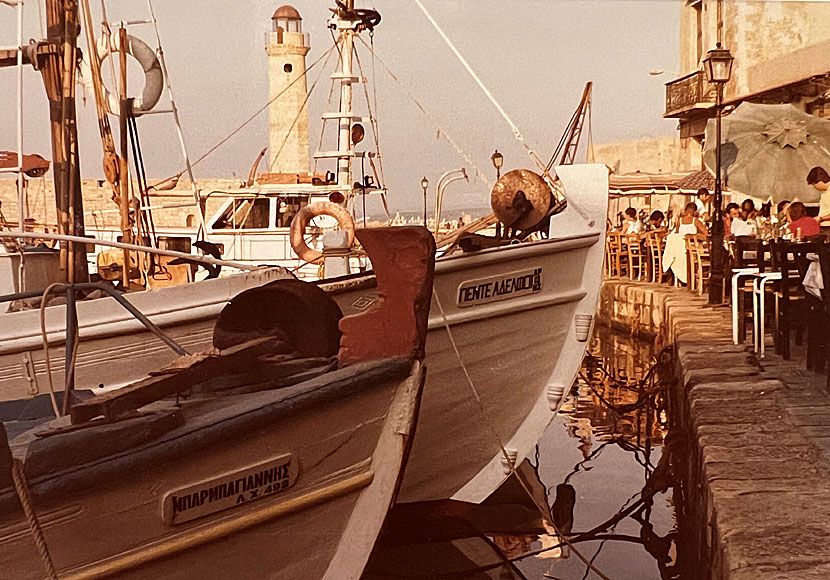 Venetianska hamnen  på Kreta 1985.