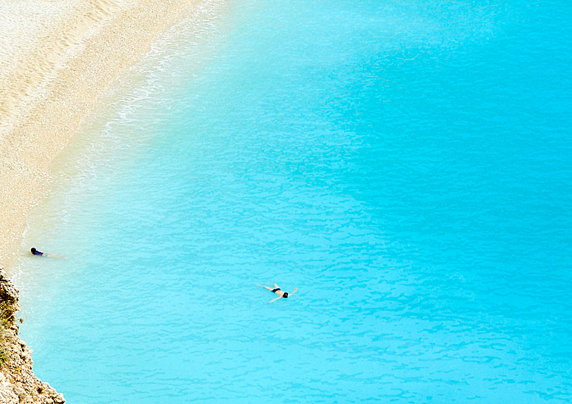 Snorkla vid Porto Katsiki beach på Lefkas.