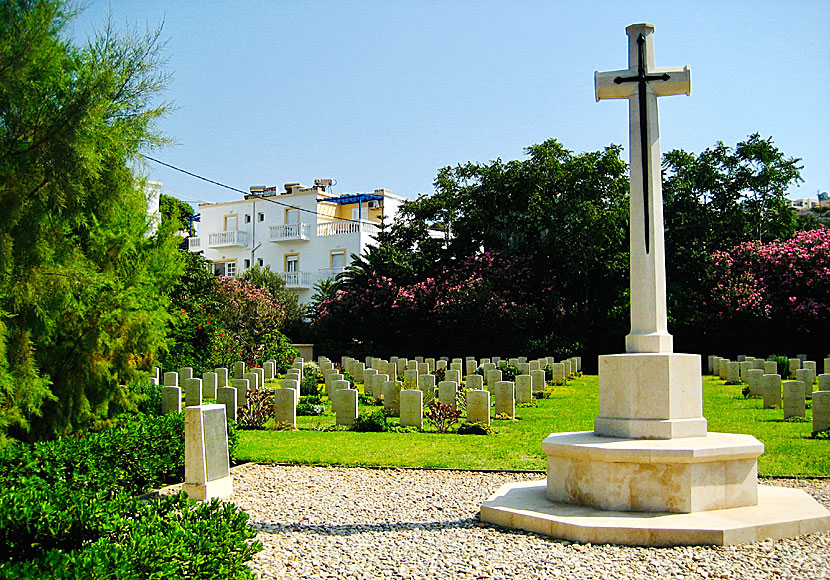 Leros War Cemetery från The Battle of Leros i Dodekaneserna. 