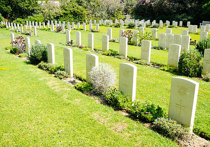 På Leros War Cemetery i Alinda på Leros är 179 soldater begravda. 