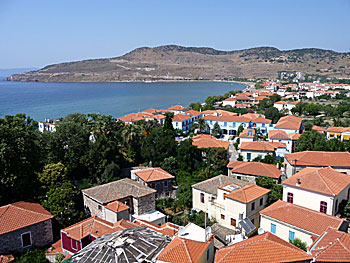 Byn Petra på Lesbos.