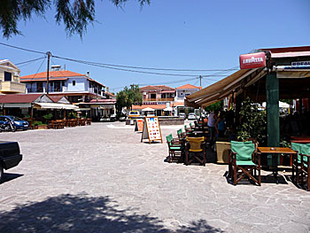 Byn Skala Kalloni på Lesbos.