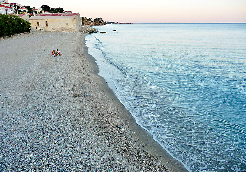 Plomari beach. Lesbos.
