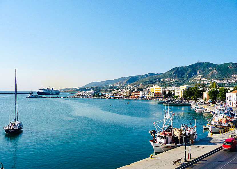 Mytilini på Lesbos i Grekland.