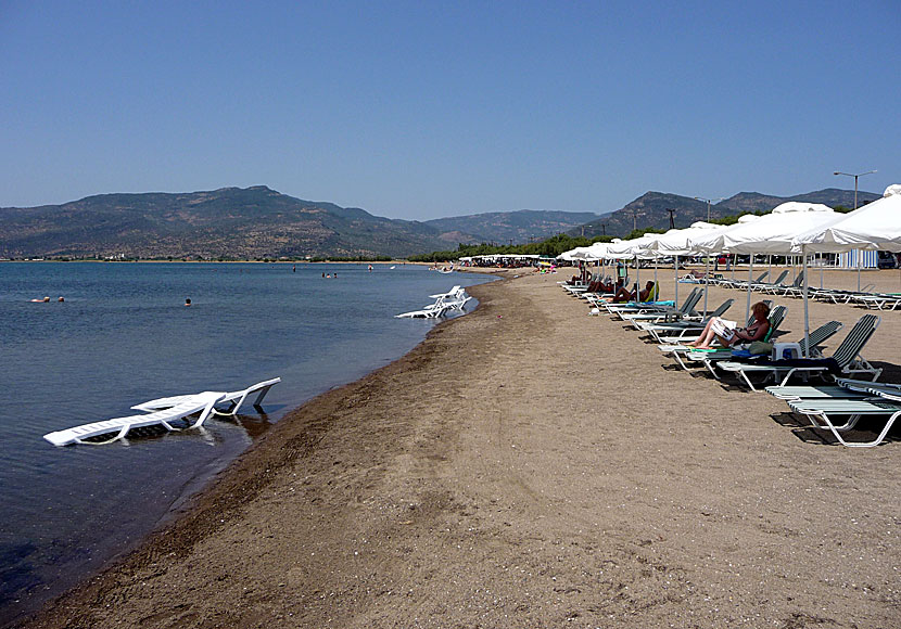 Skala Kalloni beach. Lesbos.