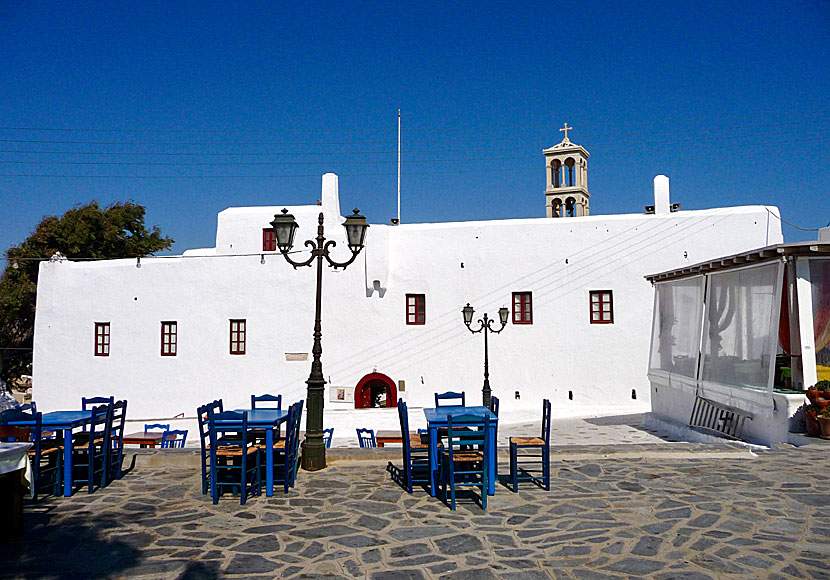 Klostret Panagia Tourliani i Ano Mera på Mykonos.