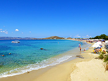 Agios Prokopios beach på Naxos.