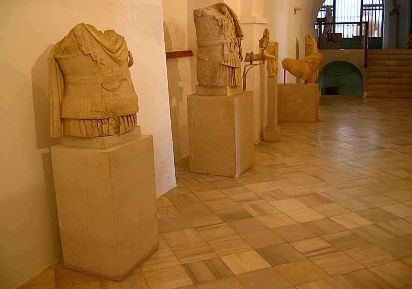 Arkeologiska museet i Kastro ovanför Naxos stad.