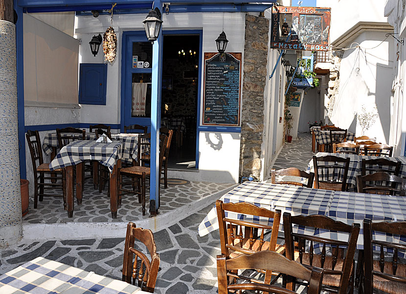Restaurant Metaxi Mas i Naxos stad.
