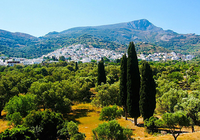 Missa inte Naxos näst största by Filoti när du besöker byn Chalki.