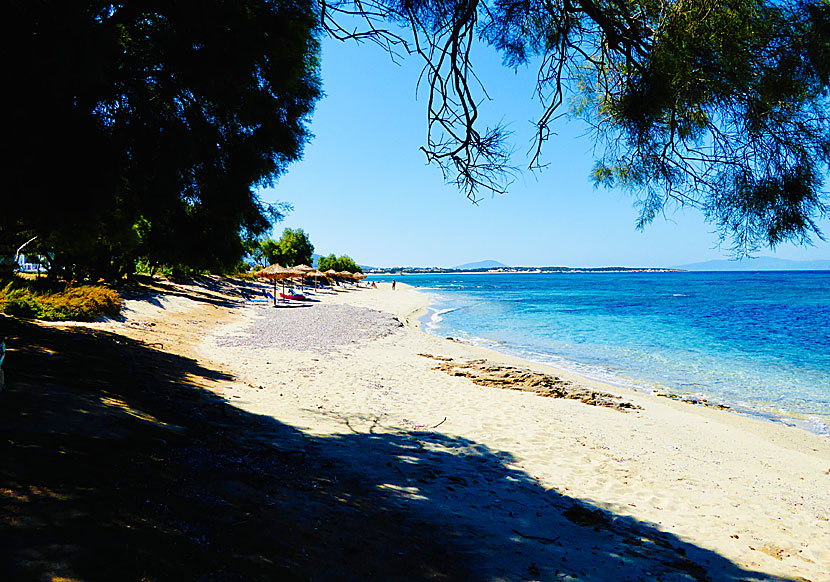 Fina okända små stränder på Naxos.