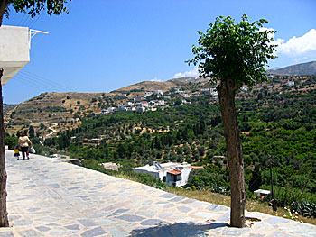 Byarna Melanes och Kourounochori på Naxos.