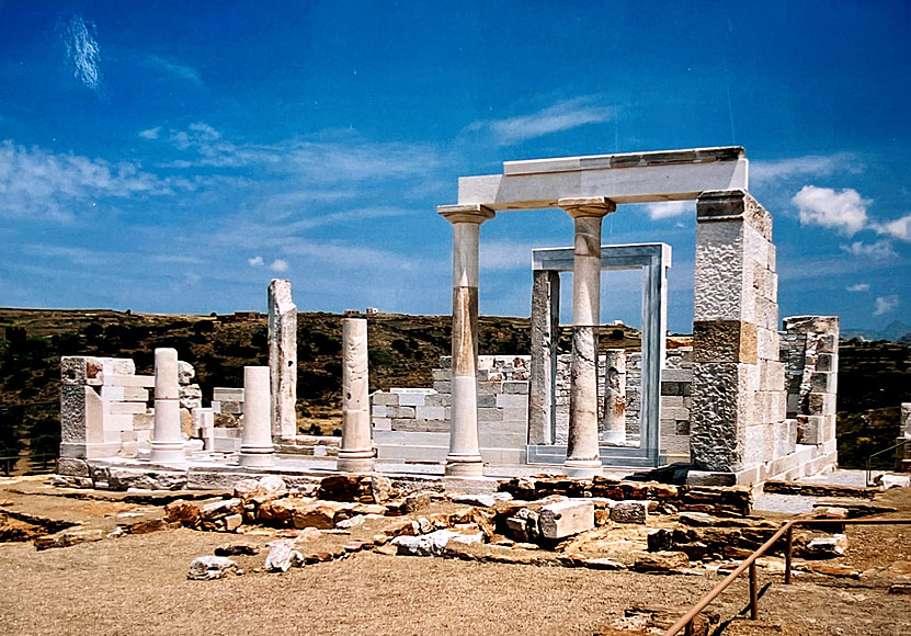 Tempel of Demeter på Naxos är från 600-talet f.Kr. 