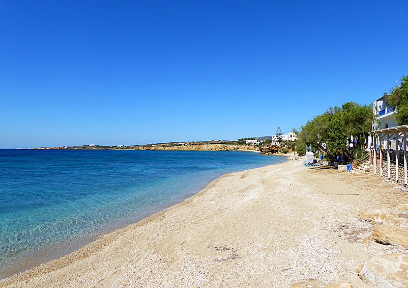  Drios beach som ligger innan Golden beach på Paros.
