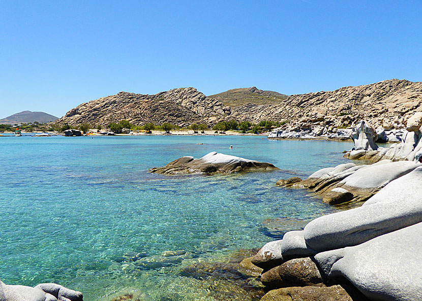 Kolymbithres beach nära Naoussa på Paros.