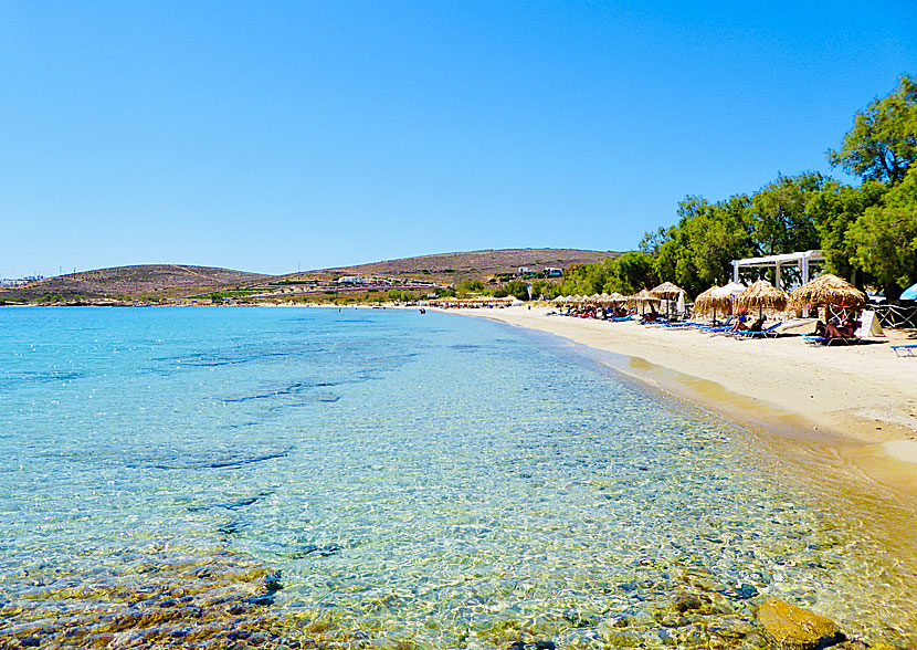 Krios beach i Parikia på Paros.