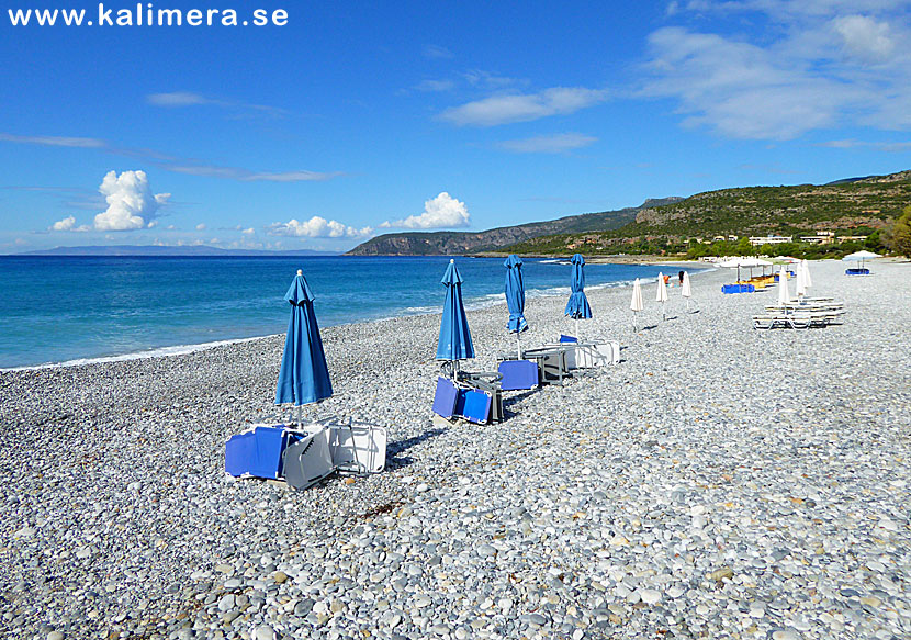 Ritsa beach i Kardamili på södra Peloponnesos.