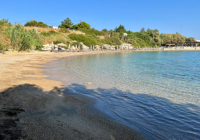 Agia Marina beach strax norr om Sunwing Kallithea beach på Rhodos.