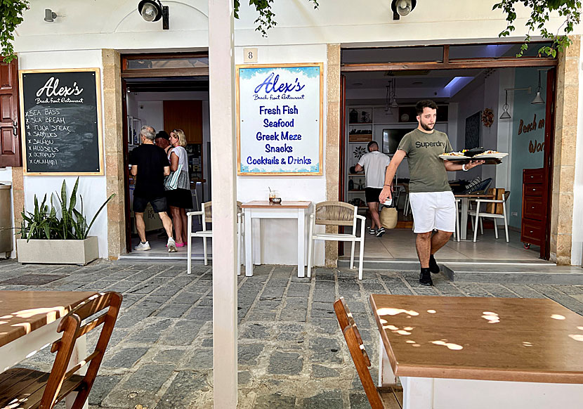 Alexis Restaurant är en av de bästa tavernorna i Lindos på sydöstra Rhodos. 