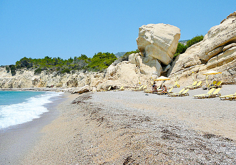 Fourni beach på Rhodos västra kust.