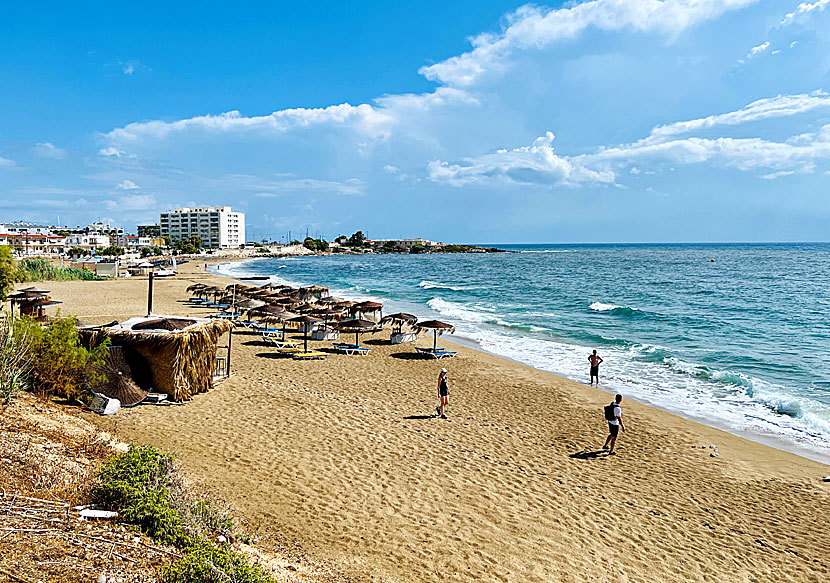 Golden Sand beach i Rhodos stad.