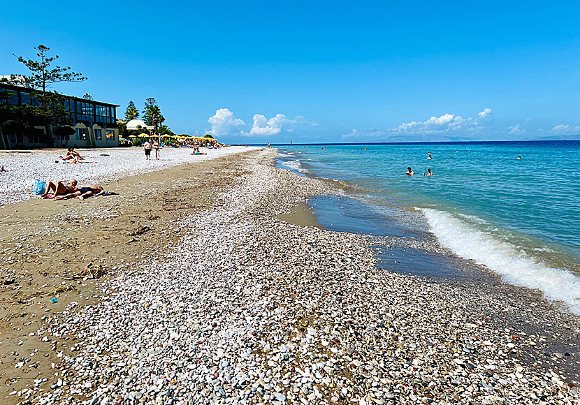 Ialysos beach på Rhodos i Grekland.