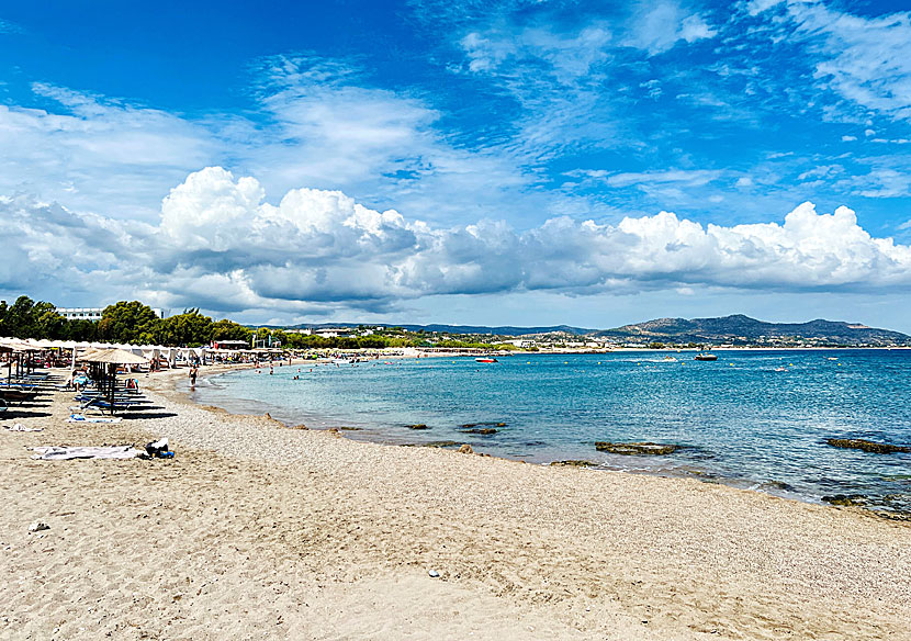 Kolymbia beach på Rhodos i Grekland.