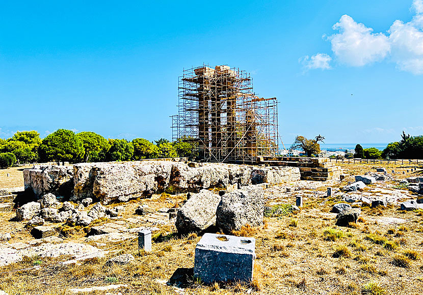 Monte Smith Akropolis ovanför Rhodos stad.