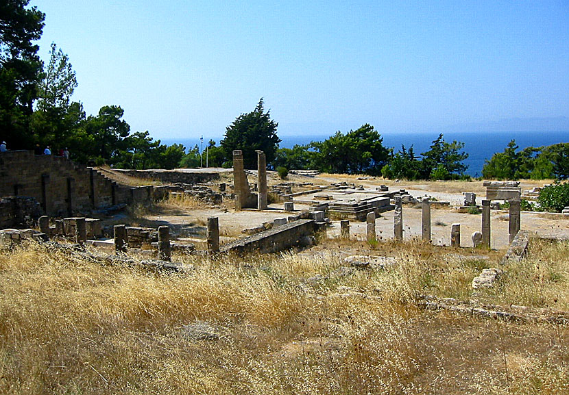 Utgrävningarna i Kamiros på Rhodos.
