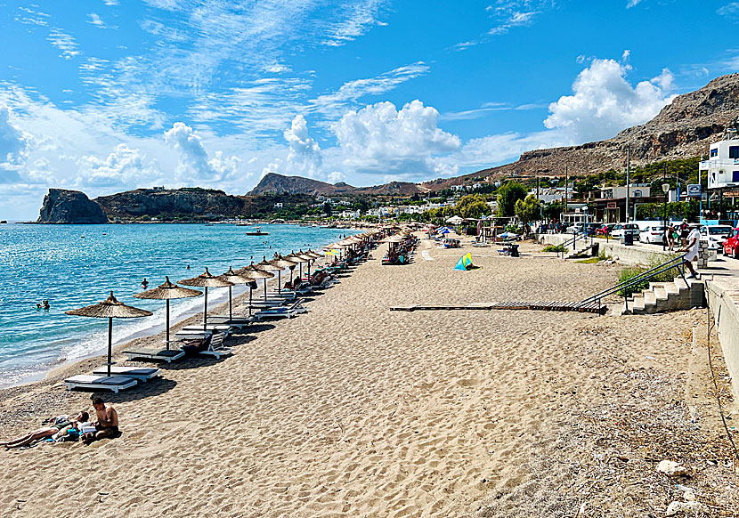 Missa inte den lilla lugna fina byn och stranden Stegna när du reser till Faliraki på Rhodos.