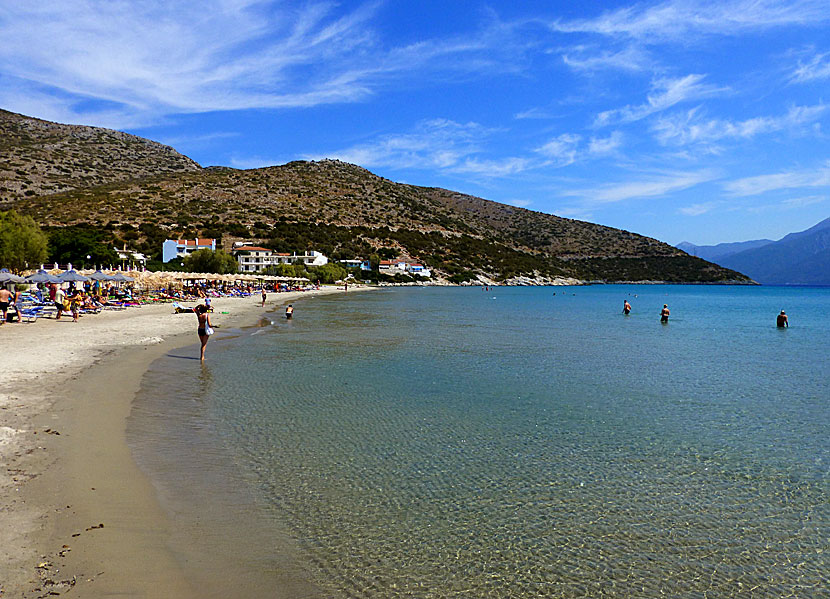 Psili Amos beach 1 på Samos.