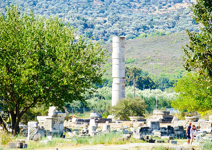 Under storhetstiden bars Heras tempel upp av drygt 100 kolonner.