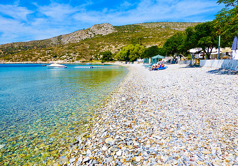 Missa inte Klima beach när du besöker Posidonio på Samos. 