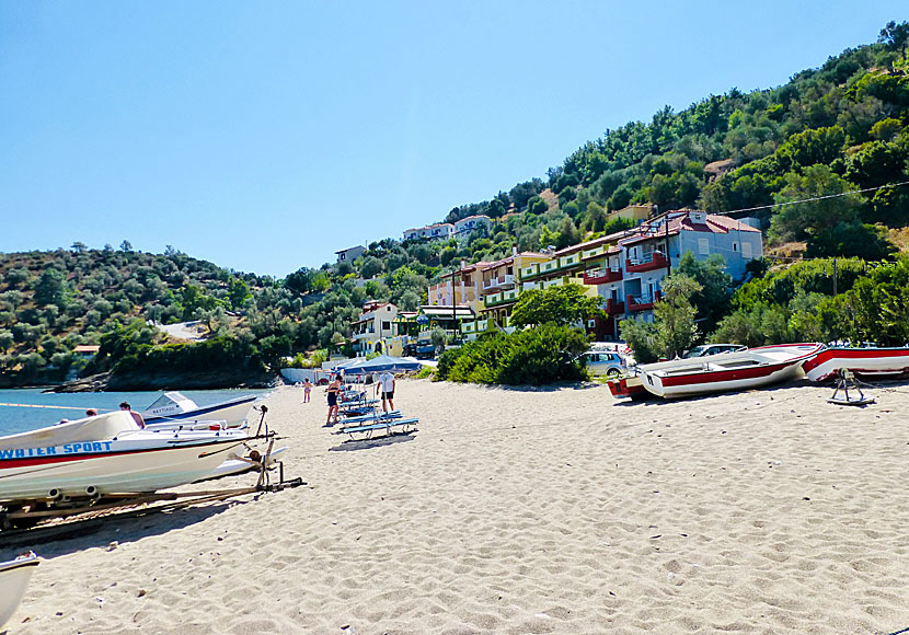 Limnionas beach är en av Samos bästa stränder. 