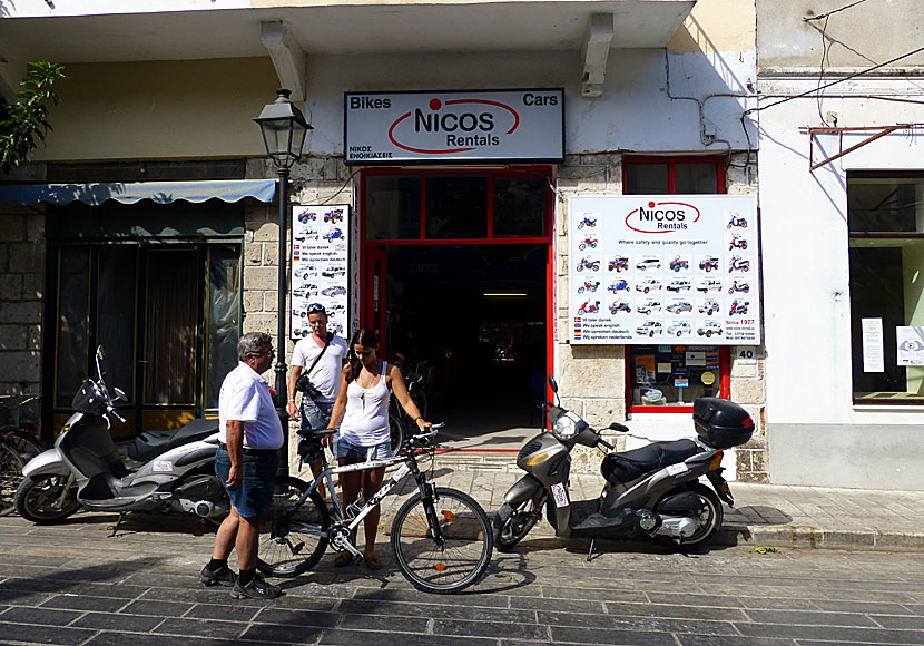 Nicos Rentals i Pythagorion på Samos.