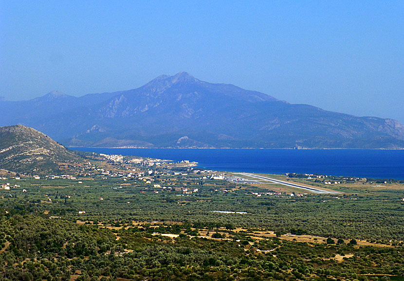 Flygplatsen i Pythagorion på Samos.