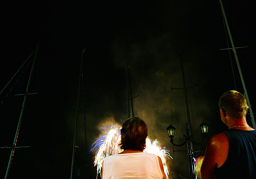 Fireworks. Samos. 